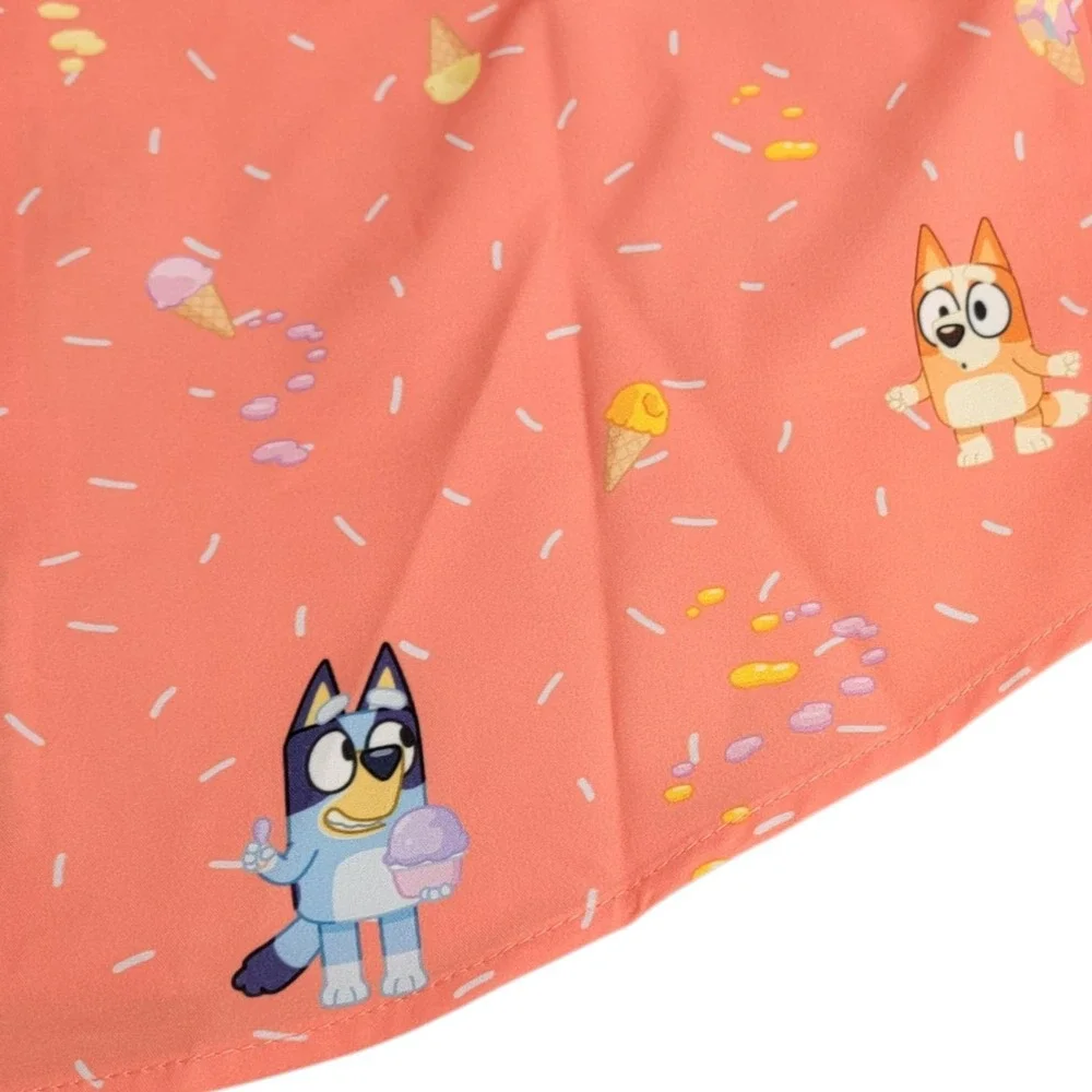 RSVLTS Bluey Shirt 5 Years Button‎ Up Orange Dont Let It Melt Ice Cream New